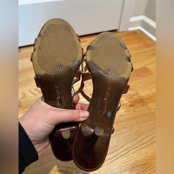 Apt 9 Brown Open Toe Heel Size 8 - Picture 4 of 9